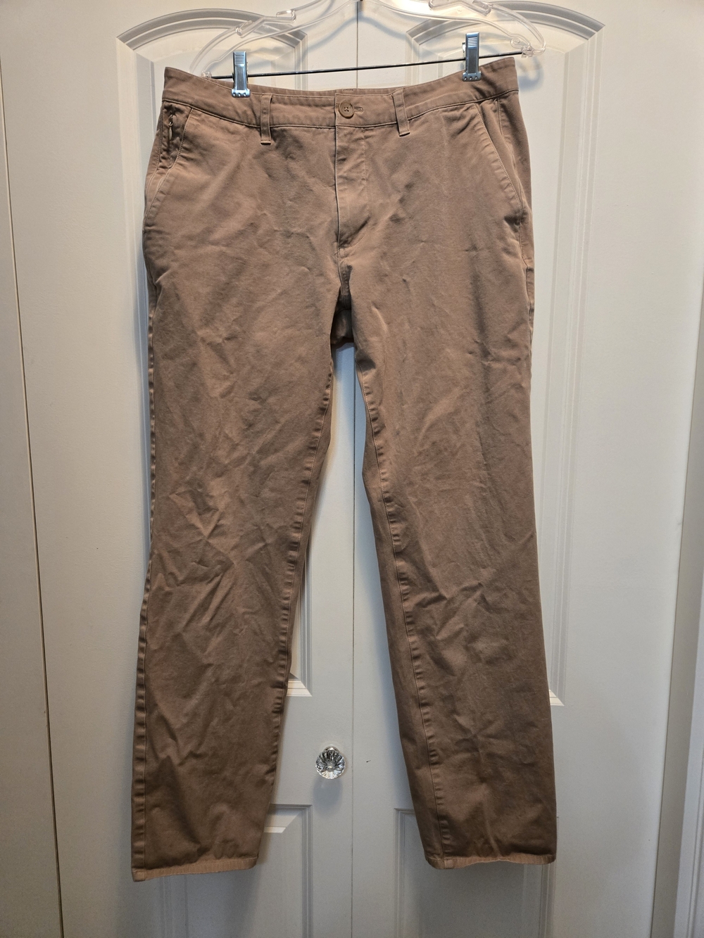 True Classic Men's Casual Straight-Leg Pants in Tan 34x34